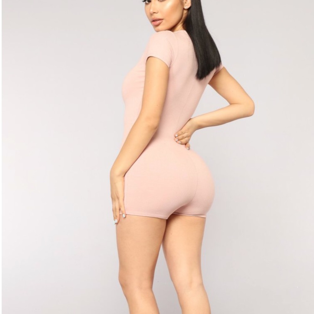 Fashionnova Blush bandage romper